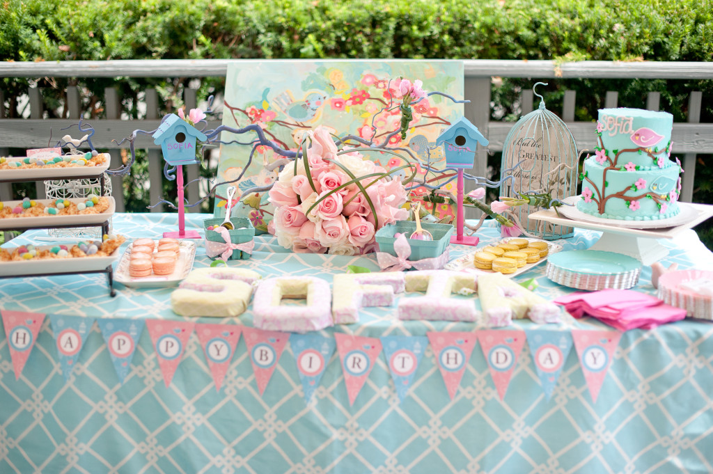 Cherry Blossom and Birds Themed First Birthday Sarah Sofia Productions