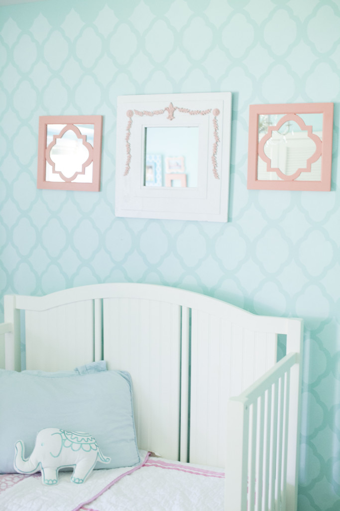 Coral and Robin's Egg Blue Big Girl Room || Sarah Sofia Productions