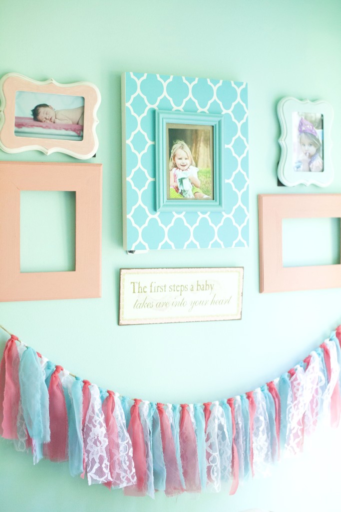 Coral and Robin's Egg Blue Big Girl Room || Sarah Sofia Productions