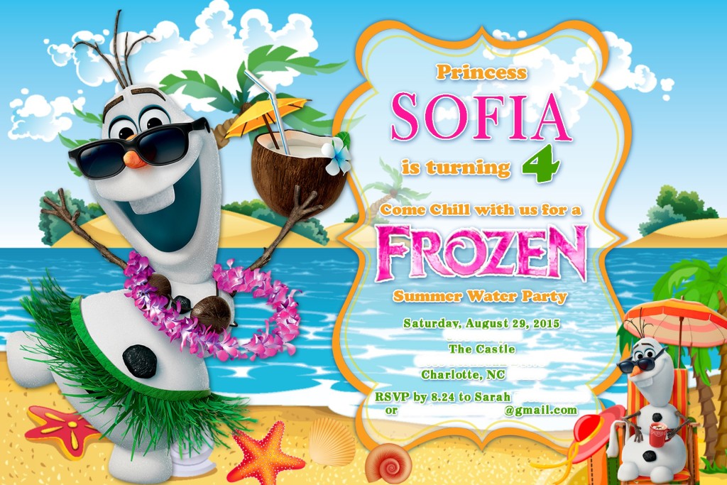 Sofia is Turning 4 FROZEN Water Party 8.29.15