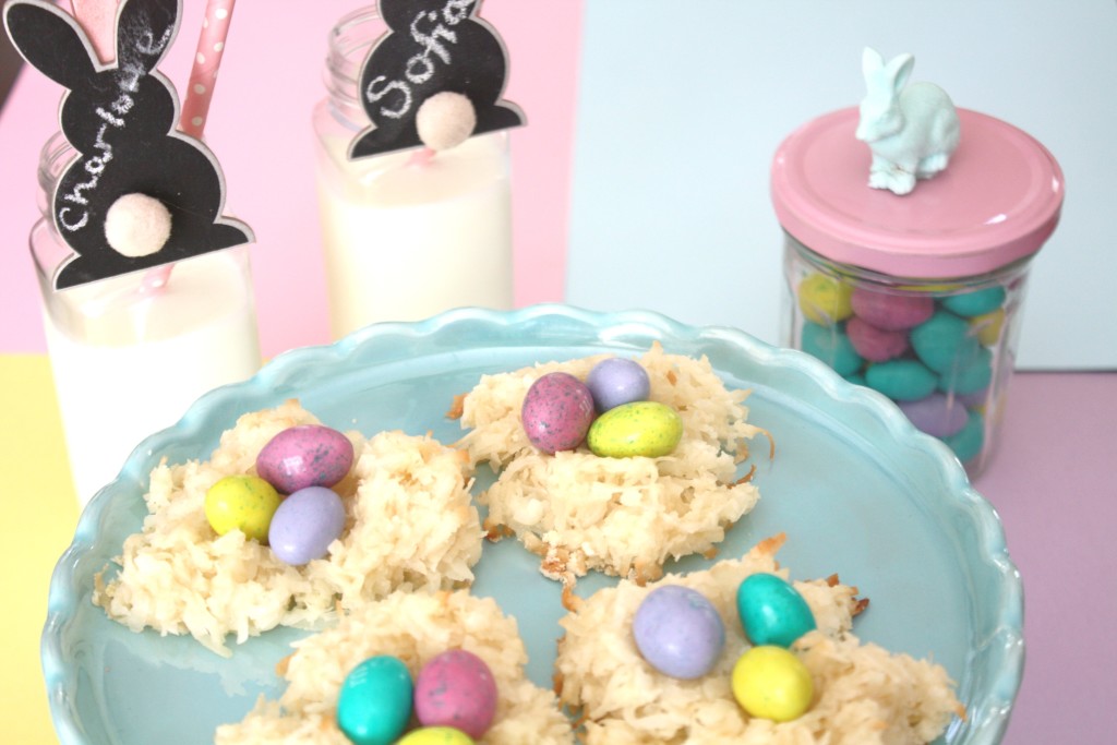 Bird Nest Cookies for Easter or Sweet Party Treat via Sarah Sofia Productions