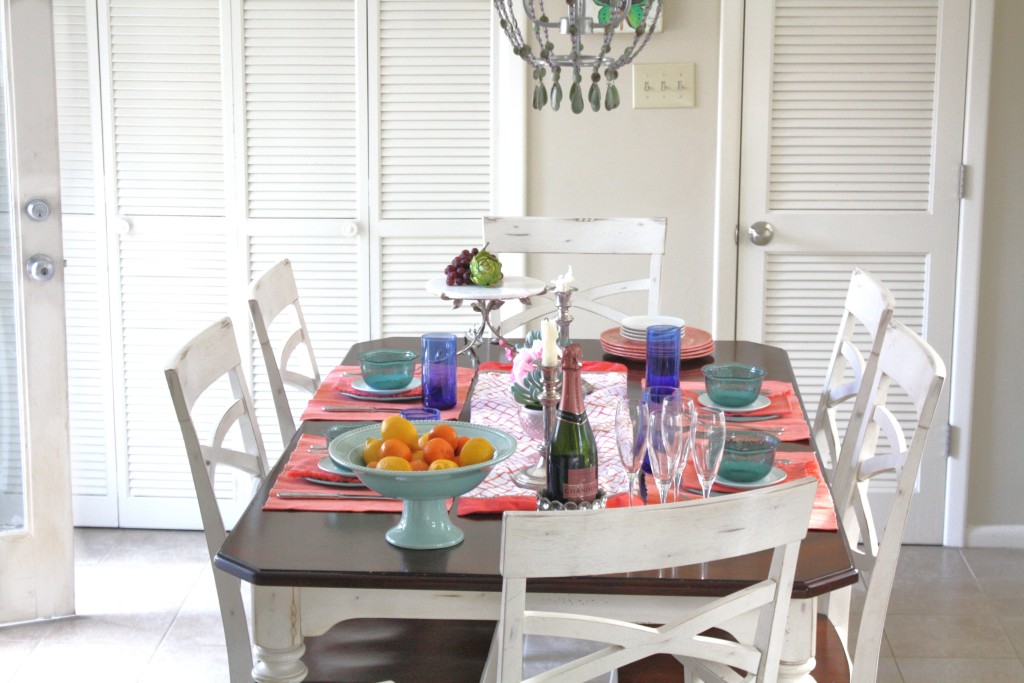 Spring and Easter Tablescape Isnpiration via Sarah Sofia Productions