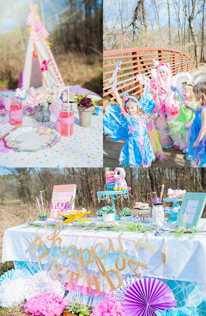 Fairies Unicorns and Rainbows Kids Party Feature