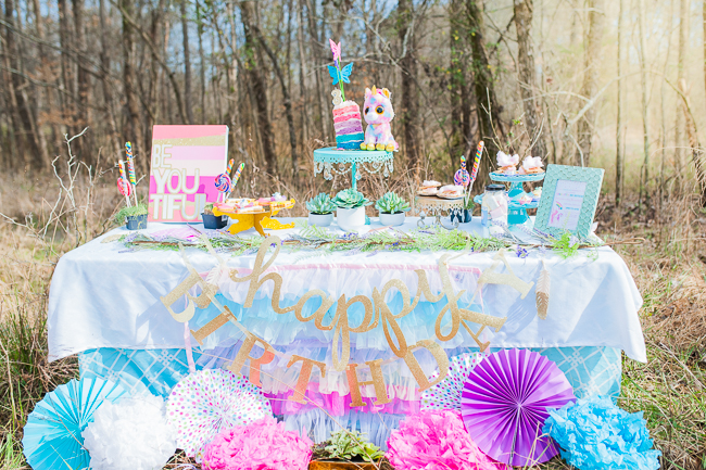 Ombre Mermaid Birthday Party! - Pizzazzerie