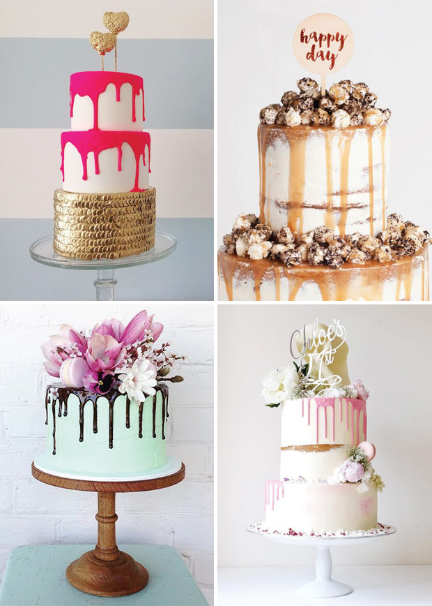 9 Weddig Trends inspired by Pantone's Colors of The Year: Dripped Cake