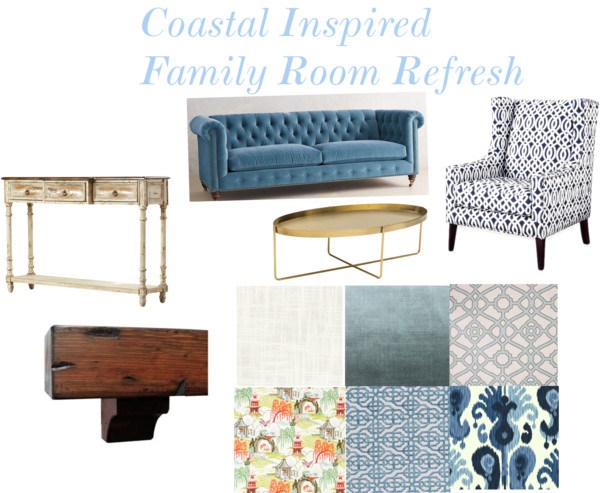 Family Room Refresh Inspiration via Sarah Sofia Productions