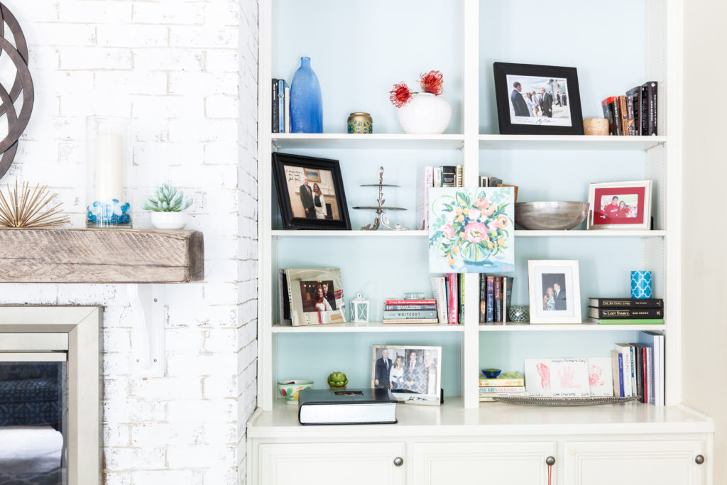 Coastal Family Room Refresh via Sarah Sofia Productions