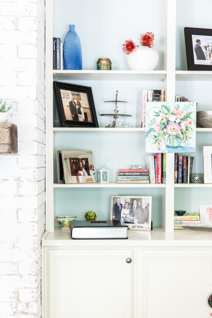 Coastal Family Room Refresh via Sarah Sofia Productions