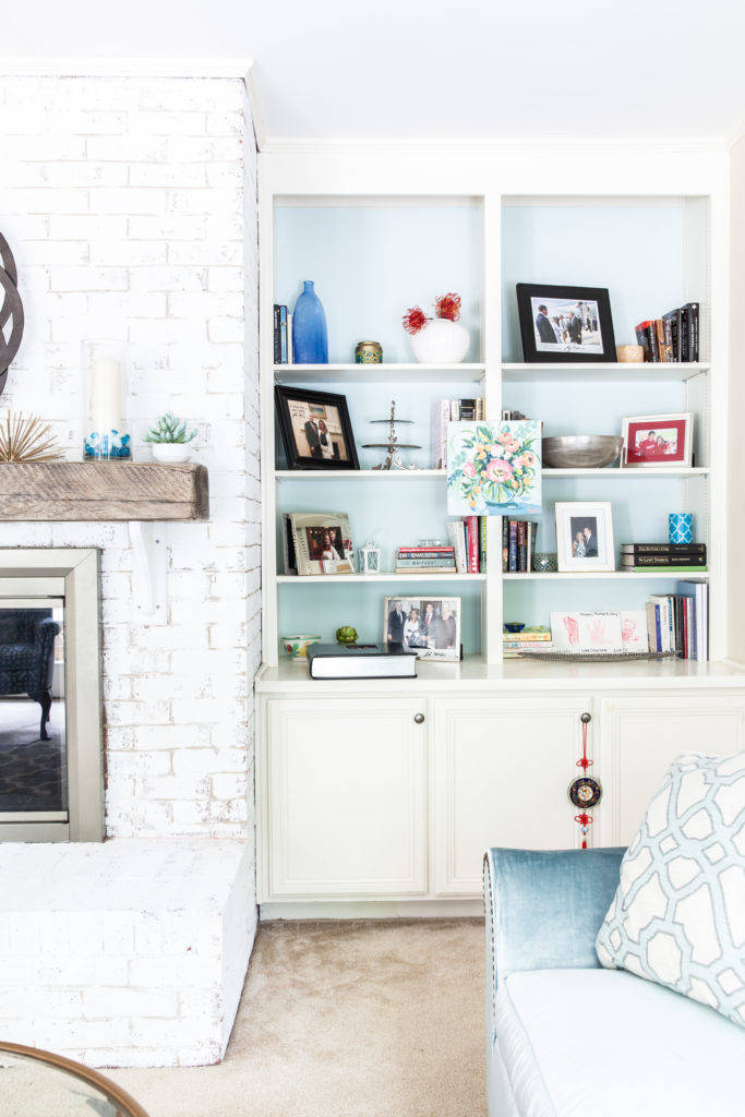 Coastal Family Room Refresh via Sarah Sofia Productions