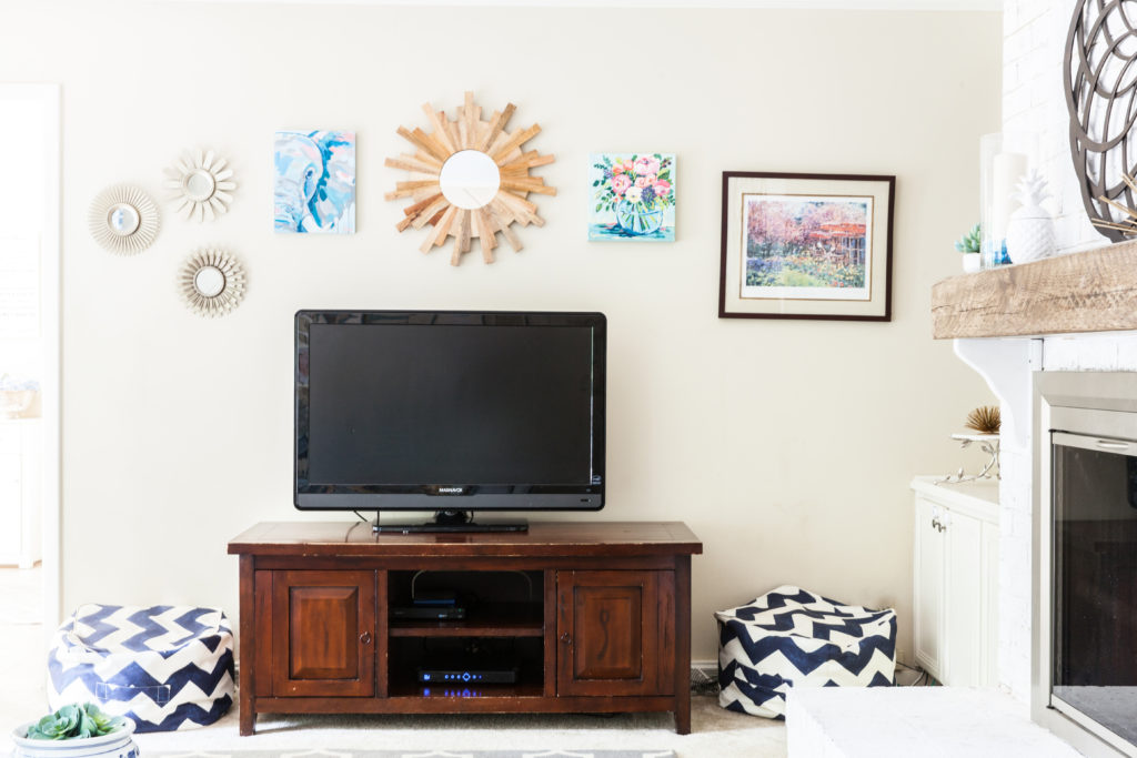 Family Room Refresh via Sarah Sofia Productions