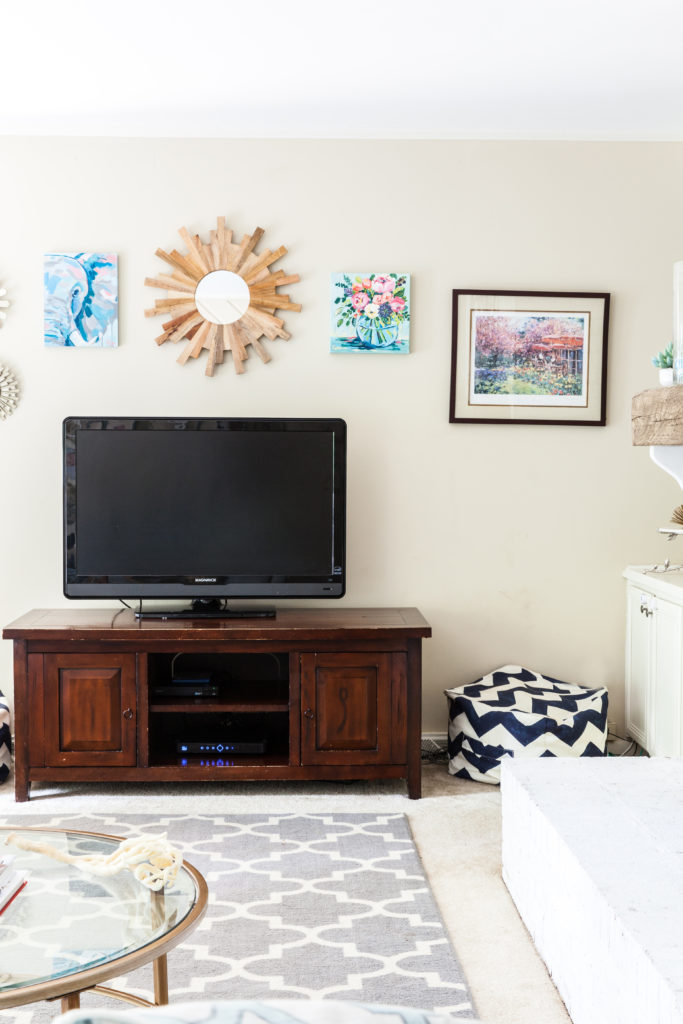 Family Room Refresh via Sarah Sofia Productions