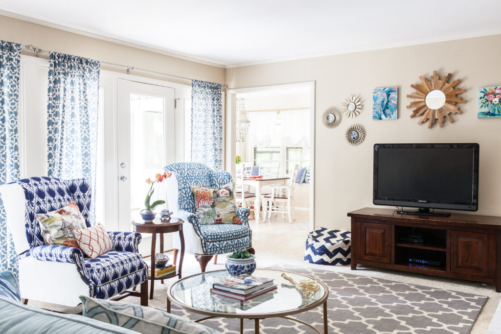 Family Room Refresh via Sarah Sofia Productions