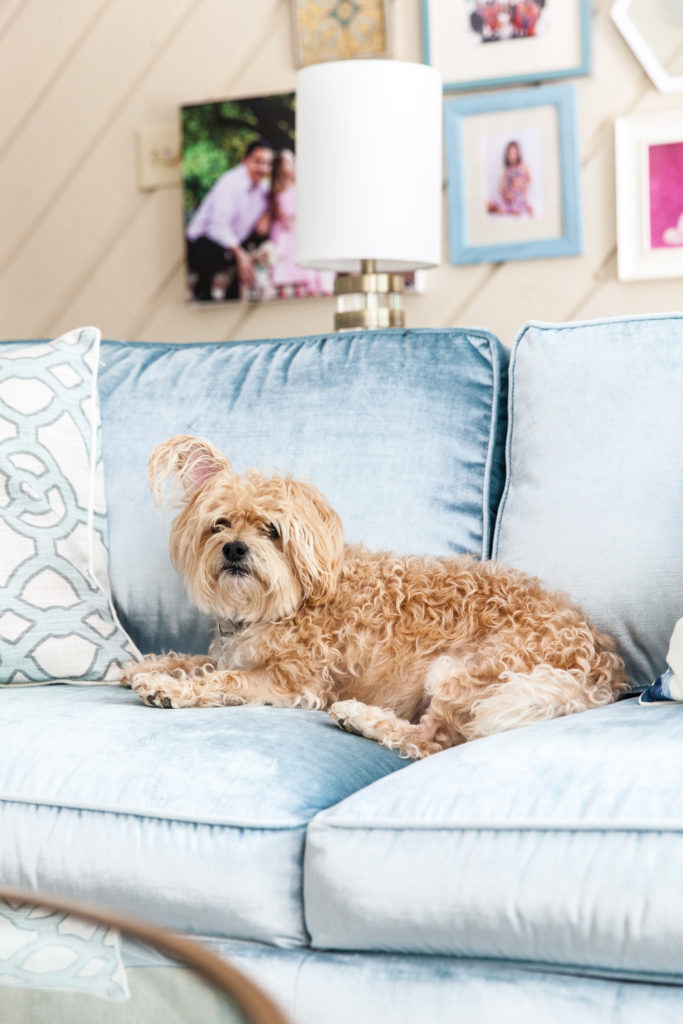 Family Room Refresh via Sarah Sofia Productions