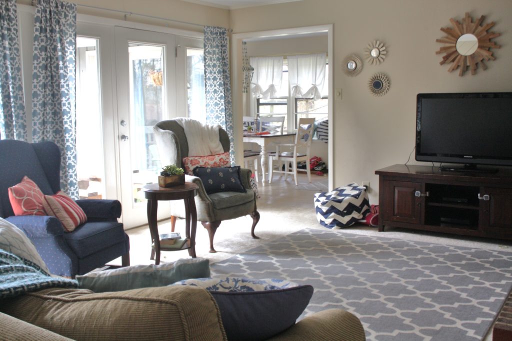 Family Room Refresh via Sarah Sofia Productions