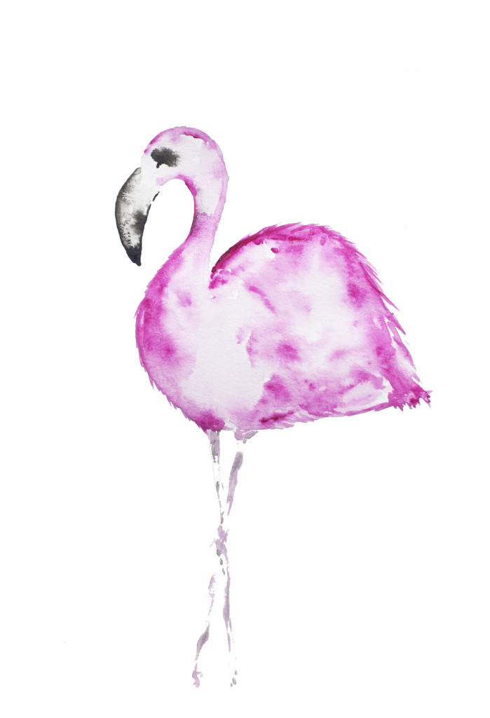 FREE Pintable Pink Flamingo via Sarah Sofia Productions