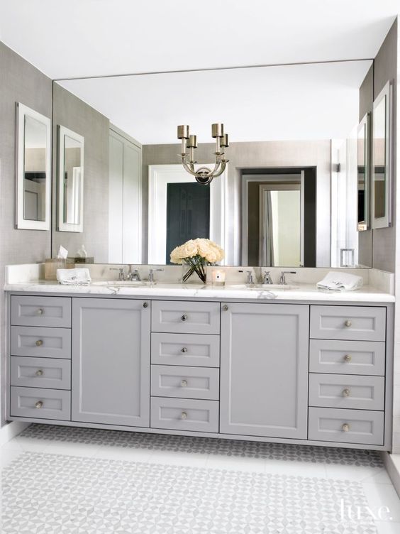 Master Bath Refresh Inspiration via Sarah Sofia Productions