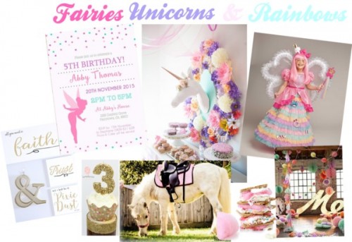 Fairies, Unicorns and Rainbows Party Inspiration