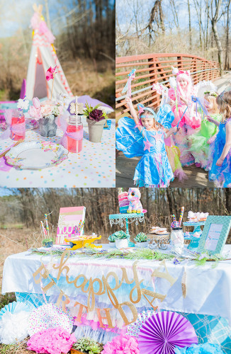 Fairies Unicorns and Rainbows Party Feature Pizzazzerie