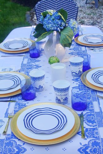 The Best Blue and White Outdoor Celebration
