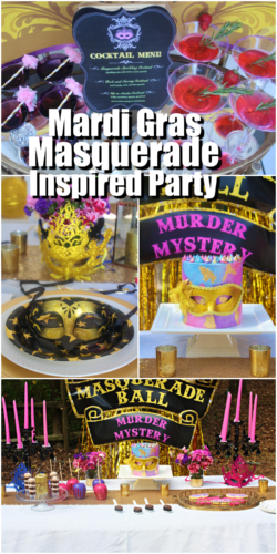 Mardi Gras Masquerade Inspired Party